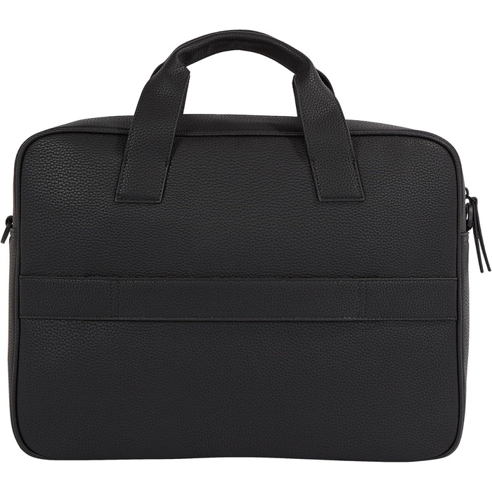 Сумка для ноутбука Tommy Hilfiger Essential PU, чорна, чоловіча