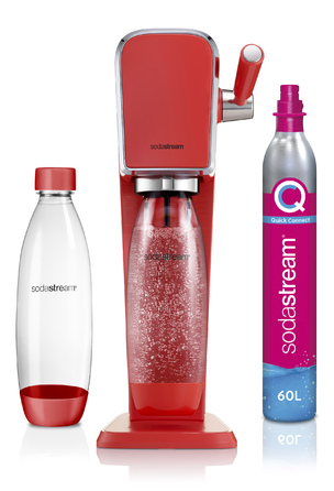 Сифонізатор для води SodaStream Art, червоний, 1 пляшка у комплекті