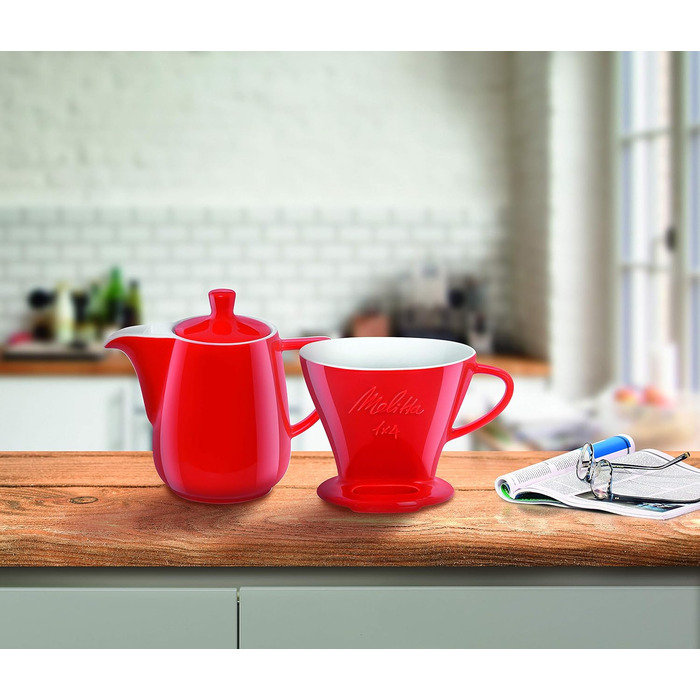Melitta 219087 Porcelain Coffee Pot, 0.6l, White