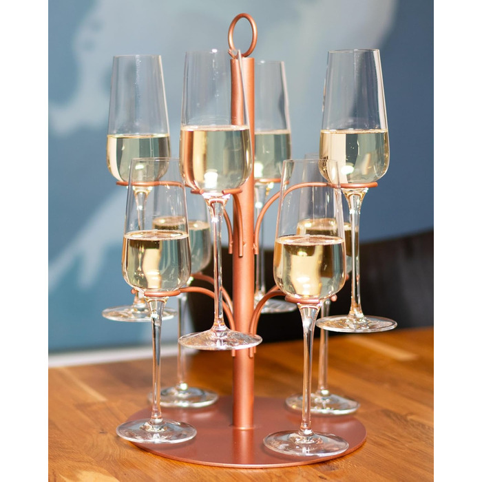 Стійка для коктейлів SpritzUpYourLife - Aperol для 8 келихів, рожеве золото