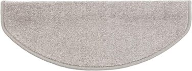 Casa Pura Dynasty Velour Non-Slip Stair Treads - 15 Piece Set - Silver Gray