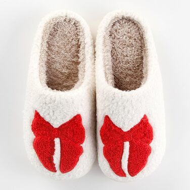 Теплі жіночі халапи-домашні тапочки TOPALL на зиму, пухнасті, антиковзаючі для жінок/чоловіків/унісекс (Bowred, 36/37 EU)