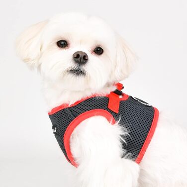 Шлейка для собак Puppia Soft Vest B II Wein XL, сіра, 110 г