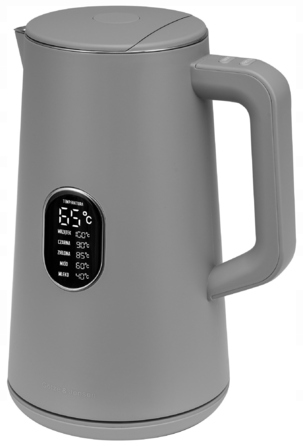 Електричний чайник Götze & Jensen KT940G, 1800 Вт, 1,5 л, сріблястий/сірий