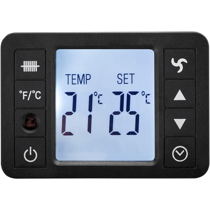 Електричний конвектор Trotec TCH 2311 E – 2300 Вт, чорний, мобільний