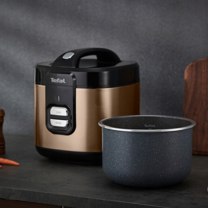 Мультипільча-рисоварка Tefal Coppertinto, електричний казан 700 Вт, 2 л, RK364G