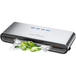 ProfiCook® Вакуумний пакувальник PC-VK 1080: 18 пакетів, Sous Vide, стабільний шов, 12 л/хв, зберігає продукти до 8 разів довше
