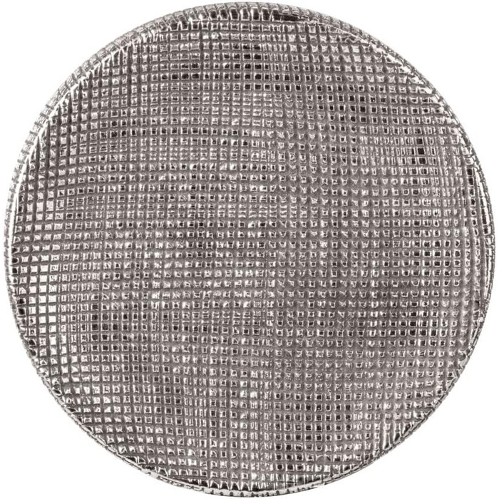 Підставка для мила WENKO Rivara, керамічна мильниця для мила, Ø 10 x 2,5 см, срібна