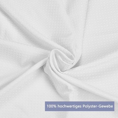 Шторка для душу Waffel з магнітами, текстиль, поліестер, 183x183 см (зелена)