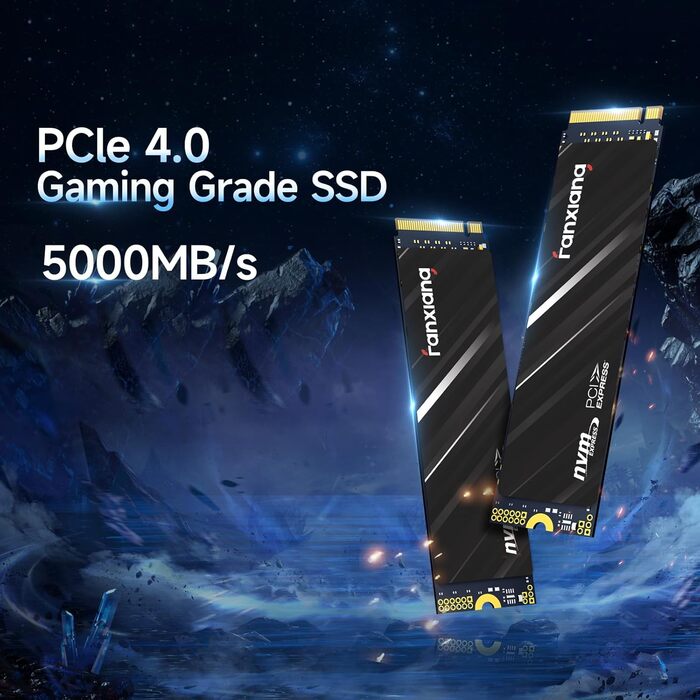 SSD накопичувач Fanxiang NVMe 1TB, M.2 PCIe Gen4x4, 4750 MB/s для ПК та ноутбука