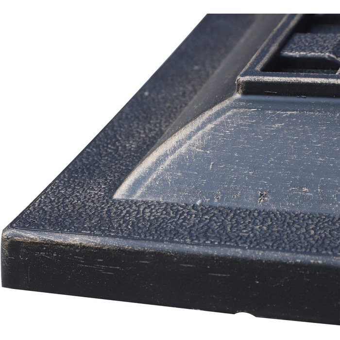 Outsunny Umbrella Stand Parasol Base Umbrella Stand 9kg 38/48mm Polyester Resin Bronze L44 x W44 x H33cm