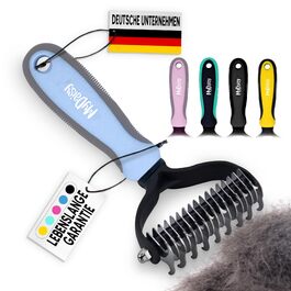 Щітка для собак та котів, видалення підшерстка, довга шерсть, гребінець для собак, синій