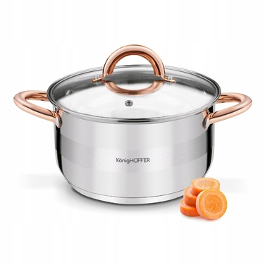 Традиційна каструля Konighoffer Faro Copper, 3,4 л