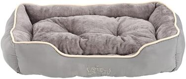 Килимок для собак та котів Dehner Lieblinge Sammy, 61x48x18 см, поліестер (сірий), розмір L 75x58x19 см