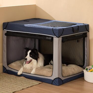 Килимок для собак BEDSURE XL - великий лежак для собак, м'який килимок для собак, лежанка для собак з неслизьким дном, 104x69x8 см (89x58x8 см, верблюжий)