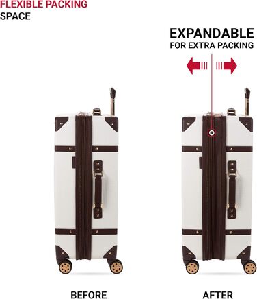 Чемодан Swiss Gear 7739 Hartschalen, білий, 26 дюймів, з колесами (Checked-Large)