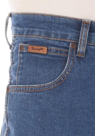 Джинси чоловічі Wrangler Texas Stretch Regular Fit, Authentic Straight, Denim, сині (33W/36L)