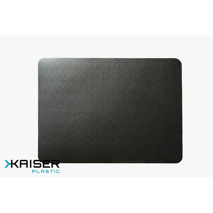 Килимок для гриля Kaiser plastic® 90x120 см, чорний, Made-in-Germany, для тераси, саду, балкону, з PC
