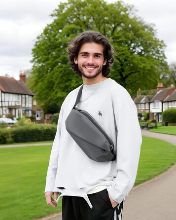 Поясна сумка чоловіча/жіноча велика, з PU шкіри, водонепроникна, для спорту, подорожей, бігу, піших прогулянок, захист від крадіжки, елегантна, темно-зелена