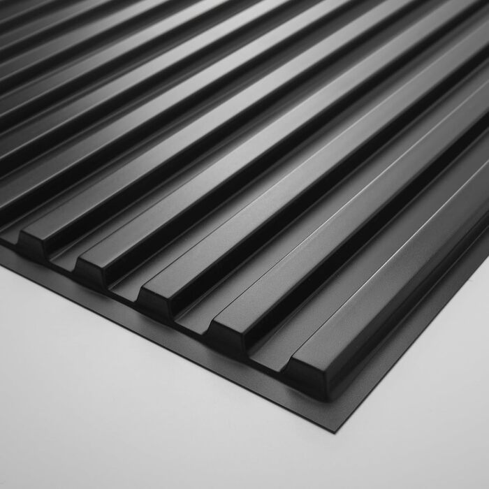 3D Панелі для стін Art3d: 12 шт., 50x50 см, PVC, 3 м² (чорний)