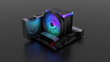 Система охолодження CPU Endorfy Fortis 5 Black ARGB з вентиляторами 140 мм та 120 мм, підтримка AM4, AM5, LGA1700, LGA1200