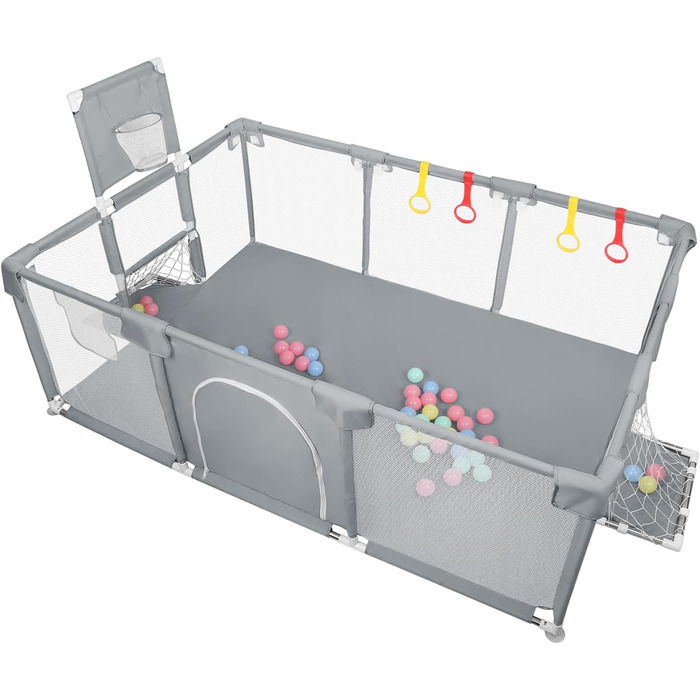 Лягувачка для цуценят з дверцятами, 180x120x66 см. Міцний загін для цуценят та маленьких собак з нейлону, легко миється, для використання в приміщенні та на вулиці.