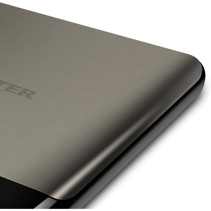 Кухонні ваги Salter Arc Pro: цифрові, з нержавіючої сталі, LCD дисплей, функція тарування, 5 кг, чорний колір