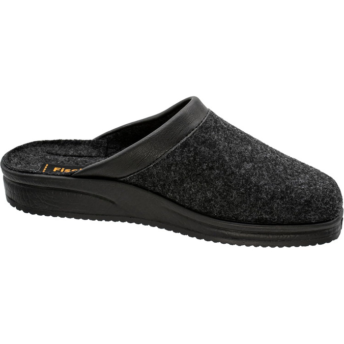 Чоловічі домашні тапочки Fischer Karomuster 204602, 44 EU, чорний/антрацит