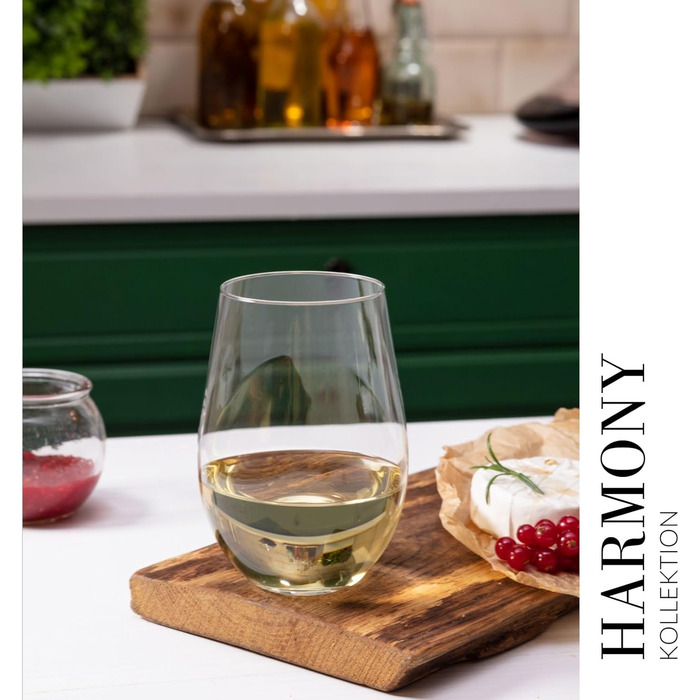 Кросно Шампанські келихи Prosecco | Набір 6 шт. | 280 мл | Колекція Harmony | Келихи для шампанського та Prosecco | Ідеально для дому, ресторанів та вечірок | Можна мити в посудомийній машині