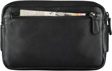 STILORD Сумка на пояс з екошкіри Vintage для чоловіків, жінок та дітей. Сумка через плече, на пояс, для подорожей, фестивалів, спорту. Чорний колір