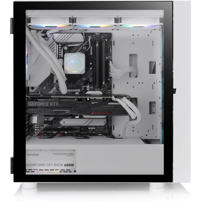 Корпус Thermaltake TG RGB ATX з темперованим склом | 120мм вентилятор | Чорний (H570 ARGB, Snow)