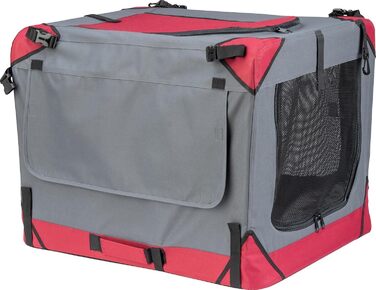 Складана переносна переносна коробка для собак/кішок Foxdevil xonic® (M, Червона) - для автомобіля та дому