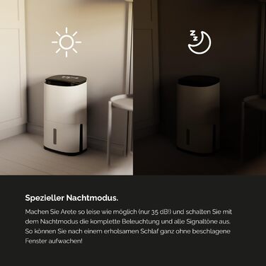 Зволожувач повітря MeacoDry Arete One 6L з очищувачем повітря | Тихий (32 dB), HEPA-фільтр H13, 1.8L резервуар, для спалень та квартир