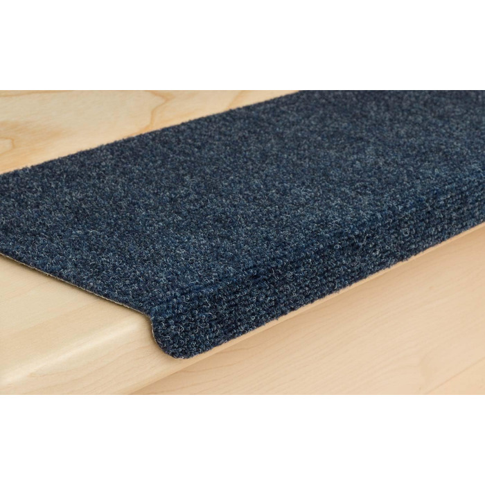 Ramon Rectangular Step Mats by Kettelservice-Metzker - Blue Rubber Stair Treads (No Plastic Corners)