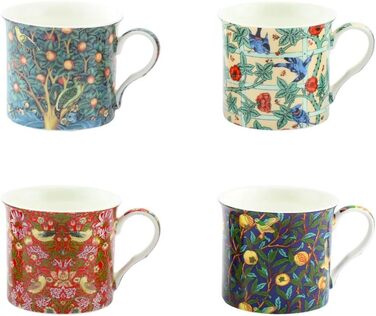 Leonardo Collection William Morris Mugs, Set of 4