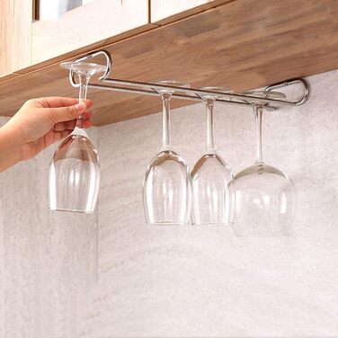 Тримач для келихів вина Forlush (2 шт), металевий, для дому, бару, ресторану