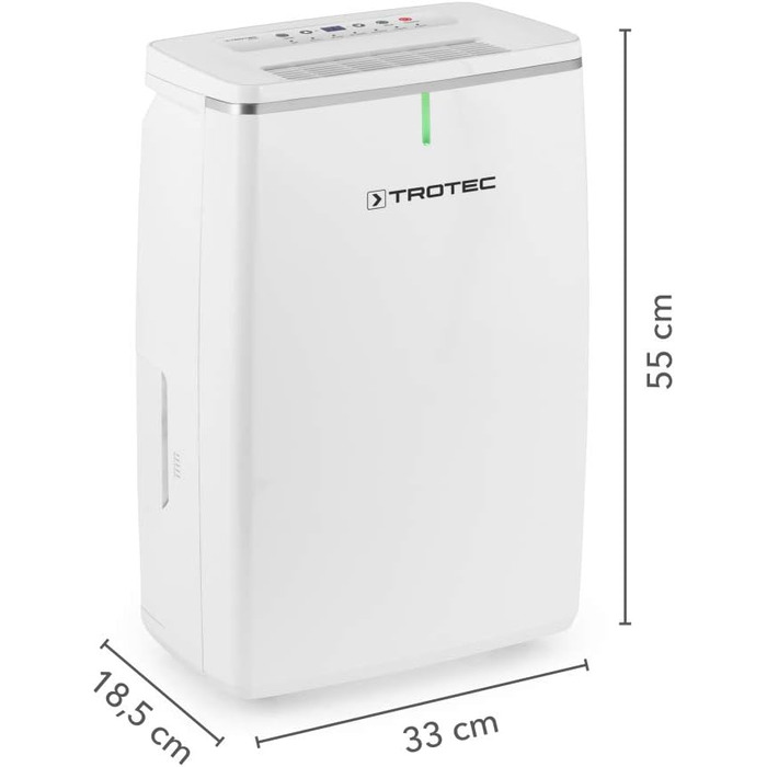 Тотек TTK 100 E - побутовий осушувач повітря, 24 л/день, для приміщень до 90 м²