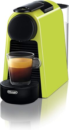 Кавова капсульна машина Nespresso De'Longhi Essenza Mini EN 85.L, 19 бар, компактна, набір капсул, лайм, без спінювача молока