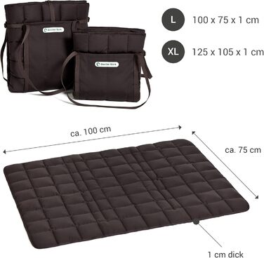 Сумка для подорожей з собакою Doctor Bark: зручна сумка-подушка, підходить для алергіків, великий розмір, коричнева