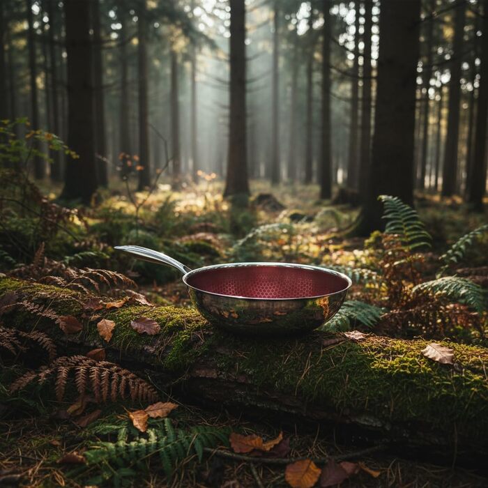 FIXLINE® Вок з антипригарним покриттям 28 см - без PTFE, для всіх плит (індукція), можна використовувати в духовці до 230°C, легко миється, ідеальний подарунок