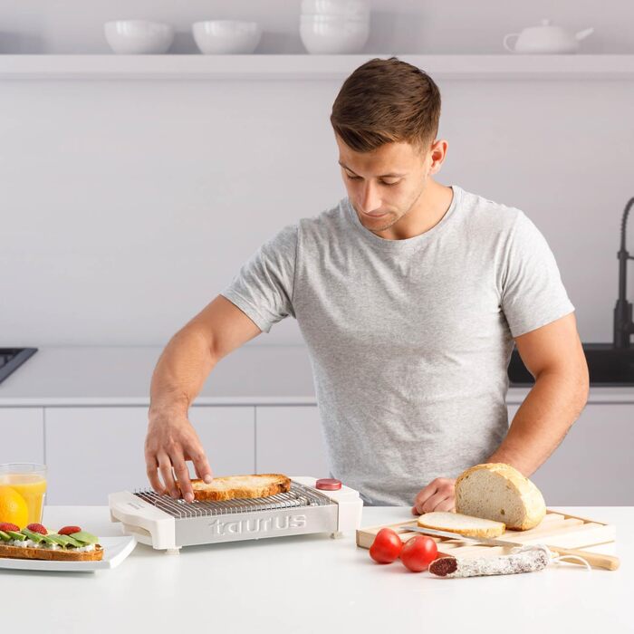 Тостер Taurus My Toast з довгим та широким слотом, пластиковий, багатокольоровий, 3 плоскі нагрівальні елементи