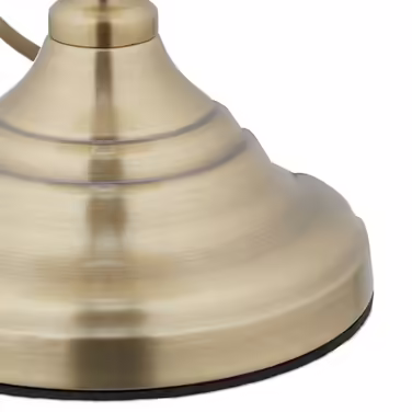 Relaxdays Table Lamp White Gold