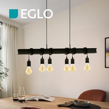 Настінна лампа EGLO Townshend 4: вінтажний дизайн, стиль індустріальний, сталь з ефектом іржі, цоколь E27
