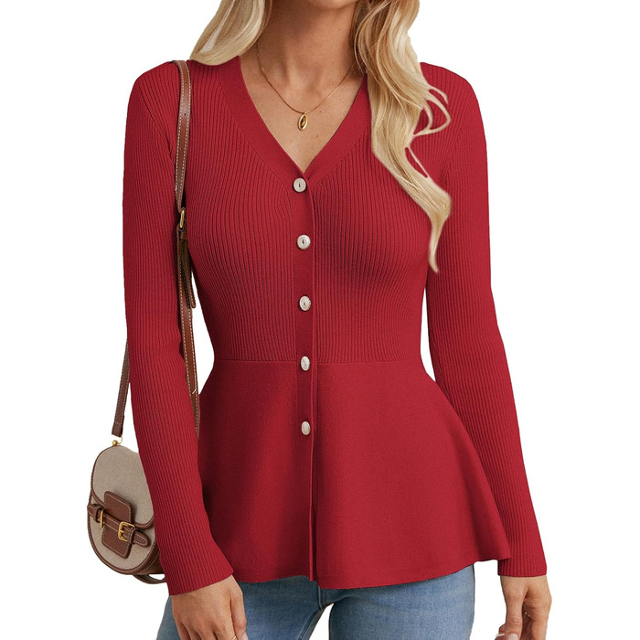 Жакет Grace Karin для жінок, без рукавів, червоний (L), стильний кардиган для повсякденного носіння