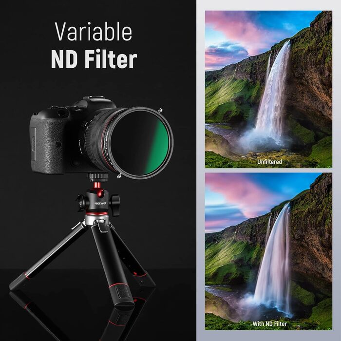 ND-фільтр Neewer 82mm 2-в-1 (ND2-ND32) + CPL (поляризаційний) - HD скло, нанопокриття, водонепроникний, стійкий до подряпин