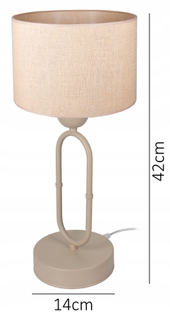 Стильна настільна нічна лампа з абажуром у стилі бохо та лофт, джут, LED E27