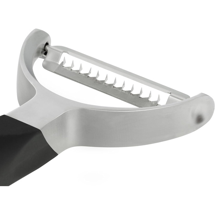 Овочечистка Microplane Profi Y пряма, нержавіюча сталь, для фруктів та овочів (Julienne)
