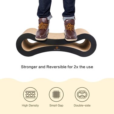 Кігтеточка Likea Ultimate з ліжком та лаунжем, чорна