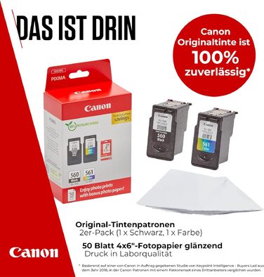 Комплект картриджів Canon PG-560 та CL-561 FINE (чорний та кольоровий), оригінальні, 2024