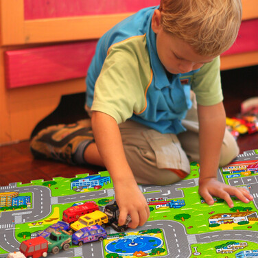 Relaxdays Puzzle Mat Road with Animals